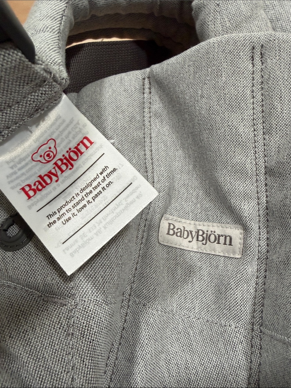 NWOT Baby Bjorn Harmony - light grey - Picture 2 of 7